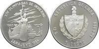 Kuba 5 Pesos Olympische Winterspiele 1984 in Sarajewo -