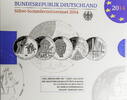 Bundesrepublik Deutschland 5 x 10 Euro Offizieller Gedenkmünzensatz -