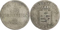 Sachsen, Albertinische Linie 20 Pfennige Friedrich August II. (1836-1854) - Kursmünze (1841-1856) -