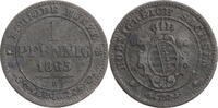 Sachsen, Königreich 1 Pfennig Johann I. (1854-1873) - Kursmünze (1862-1873) -