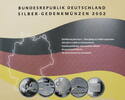 Bundesrepublik Deutschland 5 x 10 Euro Silbergedenkmünzenset -