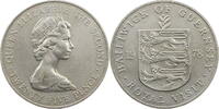 Guernsey 25 New Pence Elisabeth II. (1952-2022) - Auf den Besuch der Königin -