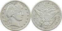 USA 1/4 Dollar 1908 D Barber Quarter - Kursmünze (1892-1916) ss 75,00 EUR Differenzbesteuert nach §25a UStG zzgl. 5,00 EUR Versand