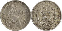Peru 1 Dinero Kursmünze (1888-1916) -