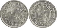 Weimarer Republik 50 Reichspfennig Kursmünze -