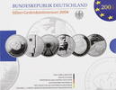 Bundesrepublik Deutschland 6 x 10 Euro Offizieller Gedenkmünzensatz -
