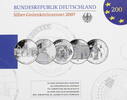 Bundesrepublik Deutschland 5 x 10 Euro Offizieller Gedenkmünzensatz -