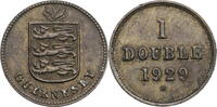 Guernsey 1 Double Kursmünze (1911-1938) -