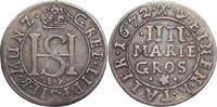 Lippe-Detmold, Fürstentum 4 Mariengroschen Simon Heinrich (1666-1697) -