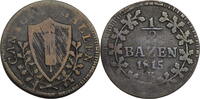 Schweiz, St. Gallen 1/2 Batzen Canton St. Gallen -