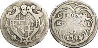 Bologna 5 Bolognini (= 1 Carlino) Clement XIII. (1758-1769) - Kursmünze (1740-1758) -