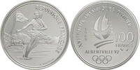 Frankreich 100 Francs Olympische Winterspiele 1992 in Albertville - Eislauf -