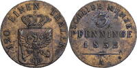 Preussen, Königreich 3 Pfenninge Friedrich Wilhelm III. (1797-1840) - Kursmünze (1821-1840) -