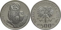Polen, Volksrepublik 500 Zloty Umweltschutz - Eule -