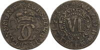 Waldeck 6 Kreuzer Karl August Friedrich - Kursmünze -