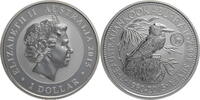 Australien 1 Dollars Elisabeth II. (1952-2022) - 25 Jahre Kookaburra - P25 Goat Privy Mark