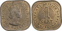 Malaya und British Borneo 1 Cent Elisabeth II. (1952-2022) - Kursmünze (1956-1961) -