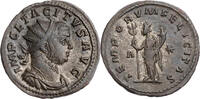 Römische Kaiserzeit Antoninian 276 n. Chr. Tacitus, Büste / TEMPORVM FELICITAS, Felicitas mit Caduceus und Füllhorn vz-/ss