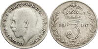 Großbritannien 3 Pence Georg V. (1910-1936) - Kursmünze (1911-1920) -