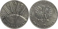 Polen 10 Zloty FAO-Serie PROBE - Weizenähren und Globus -