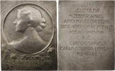 Medaille 1909 Frankreich K. Samuel: Clotilde Kleeberg-Samuel / Widmung ss-vz