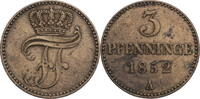 Mecklenburg-Schwerin 3 Pfenninge Friedrich Franz II. - Kursmünze (1852-1894) -