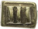 Ghana Goldstaubgewicht der Ashanti-Akan in geometrischer Form -