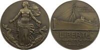 Medaille o.J. (1950-1961) Frankreich French Line - Auf das Linienschiff LIBERTE, Le Havre - New York vz