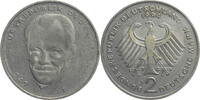 Bundesrepublik Deutschland 2 DM Willy Brandt - Kursmünze (1994-2001) - Prägeschwäche auf Vorderseite -