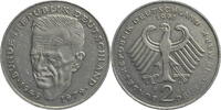 Bundesrepublik Deutschland 2 DM Kurt Schumacher - Kursmünze (1979-1993) - Prägeschwäche auf Rückseite -