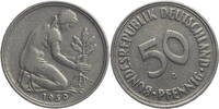 Bundesrepublik Deutschland 50 Pfennig Kursmünze (1950-2001) Stempeldrehung 27° -