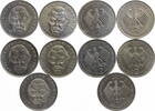 Bundesrepublik Deutschland 5 x 2 DM 2 D-Mark Kursmünze Ludwig Ehrhard - kompletter Jahrgang -