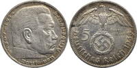 Drittes Reich 5 Reichsmark Hindenburg - Kursmünze (1936-1939) -