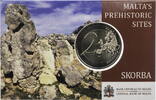Malta 2 Euro Kulturelles Erbe - Tempel von Skorba in Coincard -