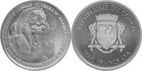 Kongo, Republik 5000 Francs Silberrücken Gorilla -
