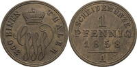 Schaumburg-Lippe 1 Pfennig Georg Wilhelm (1807–1860) - Kursmünze -