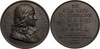 Frankreich Medaille Suitenmedaille auf Rene Descartes (1596-1650) -