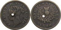 Nova Scotia 1 Penny Token Victoria (1840-1901) -