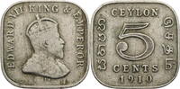 Ceylon 5 Cents Eduard VII. (1901-1910) - Kursmünze (1912-1926) -