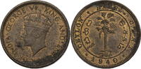 Ceylon 1 Cent Georg VI. (1936-1952) - Kursmünze (1937-1942) -