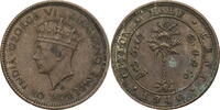 Ceylon 1 Cent Georg VI. (1936-1952) - Kursmünze (1937-1942) -