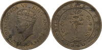 Ceylon 1 Cent Georg VI. (1936-1952) - Kursmünze (1937-1942) -