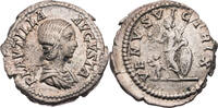 Römische Kaiserzeit Denar 202-205 n. Chr. Plautilla, Büste / VENVS VICTRIX, Venus neben Cupido, ex Salton Collection ss
