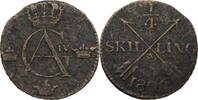 Schweden 1/4 Skilling Gustav IV. Adolf (1792-1809) -