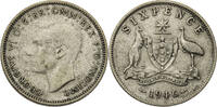 Australien 6 Pence Georg VI. (1936-1952) - Kursmünze (1946-1948) -