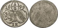 Salzburg 1/2 Kreuzer Johann Ernst von Thun-Hohenstein (1687-1709) -