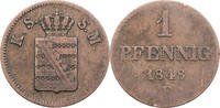 Sachsen, Albertinische Linie 1 Pfennig Friedrich August II. (1836-1854) - Kursmünze (1841-1854) -