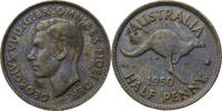Australien Half Penny Georg VI. (1936-1952) - Kursmünze (1949-1952) -