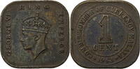 Malaya 1 Cent Georg VI. (1936-1952) - Kursmünze (1943-1945) -
