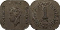 Malaya 1 Cent Georg VI. (1936-1952) - Kursmünze (1939-1941) -